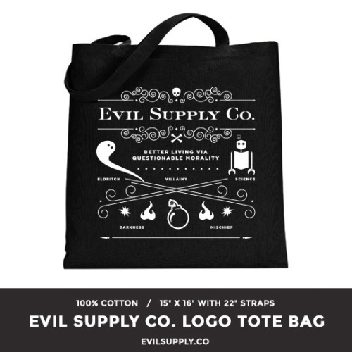 evilsupplyco:Our tote bags came in early, we’re shipping them (and everything else) out as quickly a