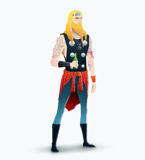 dsgn-me:   Super Rockers  (by Andrés Moncayo)  I made this project because nothing inspire more as a child than superheros and music when I was a teenager.so here it is. the two of them together. I hope you like it :) DESIGN STORY:  | Tumblr | Twitter