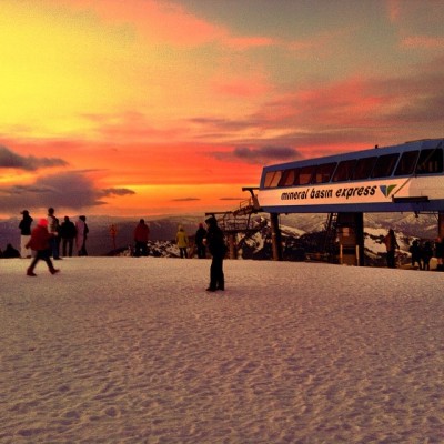 Easter morning sunrise @snowbird ski resort