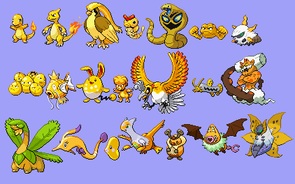 Pokemon Name Resource — Stephano - Any male, gold shiny Pokemon. (Such as