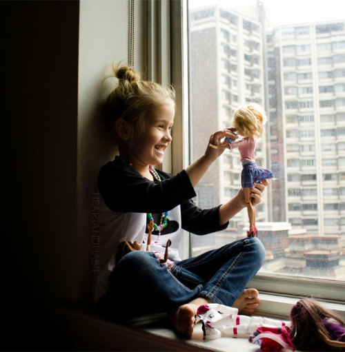 By watching Harlow dress up her Barbie dolls, Brandy is able to see Harlow’s creativity and im