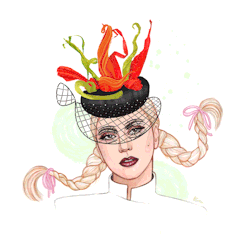 dollychops:  Gaga // ‘The Sweets Hat’ // Philip Treacy