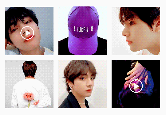 cyphertaehyungie:  taehyung in 2018 | instagram edition 💜