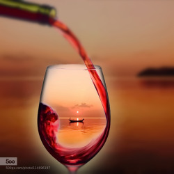 morethanphotography:  sunset and wine by taisenlin1