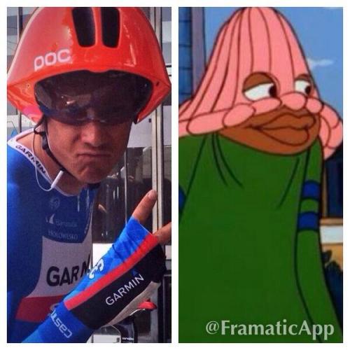 kyle-lm: bicyclerelated:Shot water out of my nose.UGLIEST HELMETS EVER What about the super aero glo