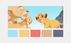 wintarsfell: the lion king color palette