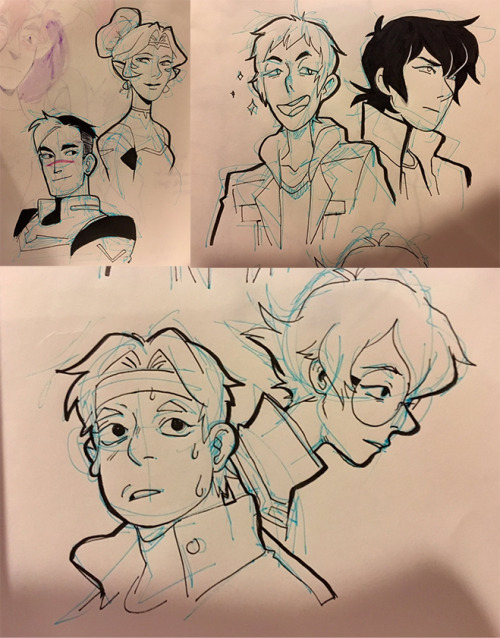 riadoodles: some voltron doodles I’ve done this week!!  I stopped on ep7 due to commissio