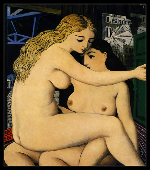 adhemarpo:  Paul Delvaux - Les deux amies - 1946 