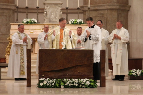 Newly ordained Father Christian Cook is our featured pilgrim today. Father Cook was ordained June 17 and is here on pilgrimage to Fatima for the first time. He was the main celebrant at Mass at the Basilica of Our Lady of the Rosary in Fatima this...