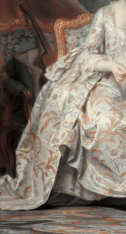 withered-rose-with-thorns: Portrait of the Marquise de Pompadour, Maurice-Quentin de La Tour (detail