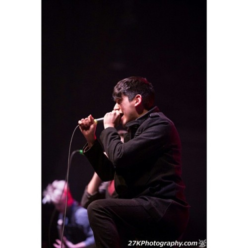 Andy Leo of Crown The Empire playing in Rochester, NY at the Main Street Armory on 3.26.14. @realand