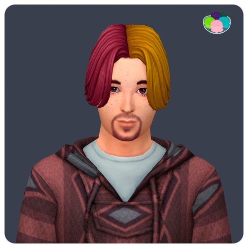 kissalopa: @sehablasimlish’s Liam Hair in Sorbets Remix Requires: Adult Mesh (TSR), Child Mes