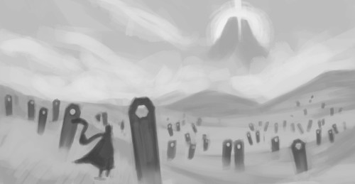 Played Journey tonight and couldn’t resist doing some very rushed quick sketches because this game i