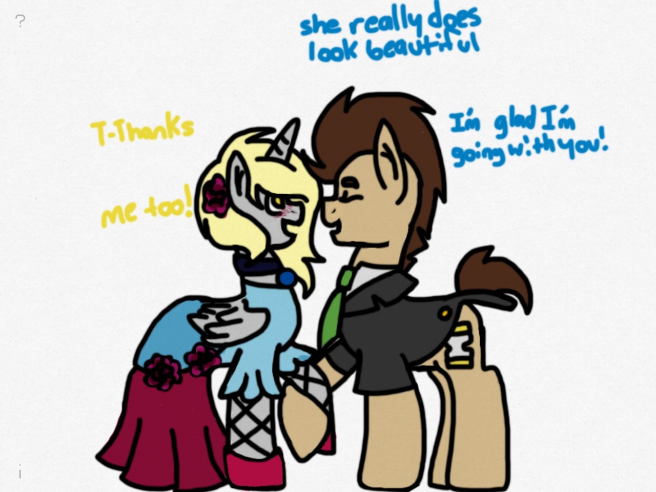 fundoctorwhooves:  Can’t wait for prom!  D'aww &lt;3