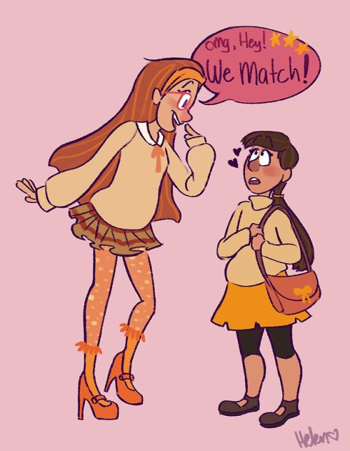 hellalaa: Whoa, she’s so tall! And so cool!! Honey’s alt outfit from the movie has a similar color s