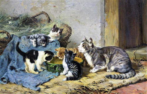 Julius Anton Adam aka “Cats Adam” (German,1852-1913)
