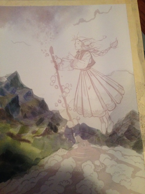 bifanoland:The process for my “Water Witch” piece for the Gallery Nucleus 11th Anniversary Show.  It