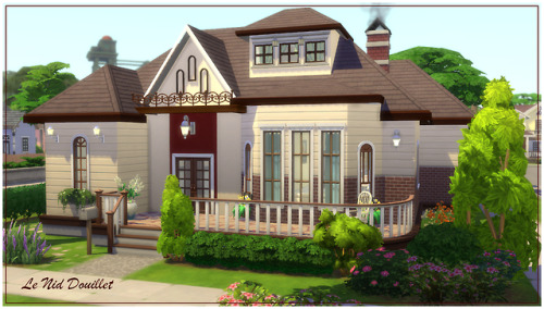Le Nid DouilletA simple family home, no cc, playtested and fully furnished. No move objects needed.I