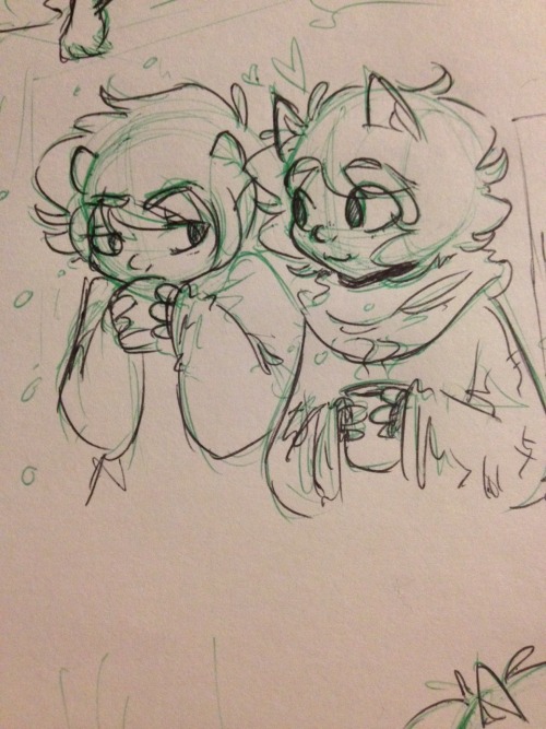 inktvisje:i haven’t drawn my favourite dorks together in forever so here you have some wintery katne
