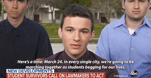 a5xc:Survivors of the Marjory Stoneman Douglas High School shooting announce the ‘March For Our Live