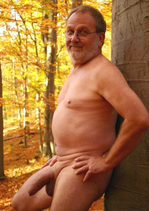 oldispassion: daddiesparadise: Beautiful daddy outdoor nudity always excites me. :)Feel free to subm