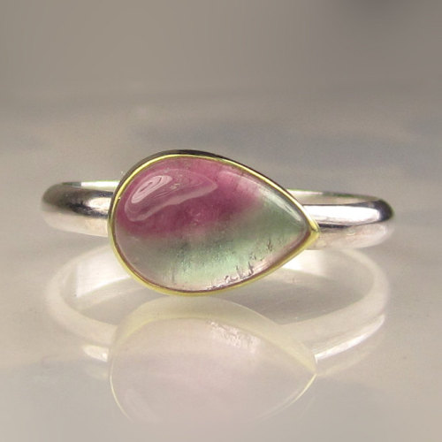 allaboutrings: Watermelon Tourmaline Ring www.etsy.com/listing/204290936/watermelon-tourmali