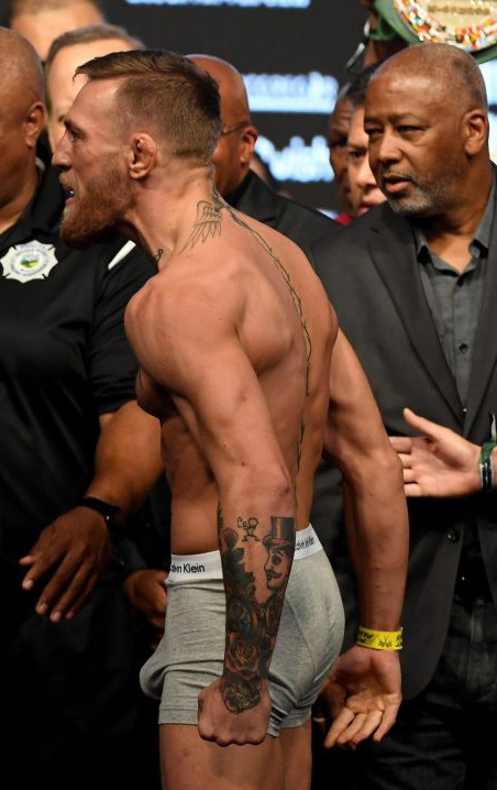 myownprivatelockerroomblog2:  Conor McGregor  big package at weigh in with Mayweather!! Locker Rooms and Showers, Spy Cams, Naked Sportsmen and more!The original since 2010!!! Follow the Locker Room Guys! http://myownprivatelockerroomblog2.tumblr.com/