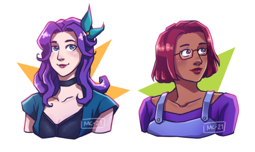 Cute bachelorettes of Stardew Valley! I’ve seen a a lot of fanart of people drawing the marria