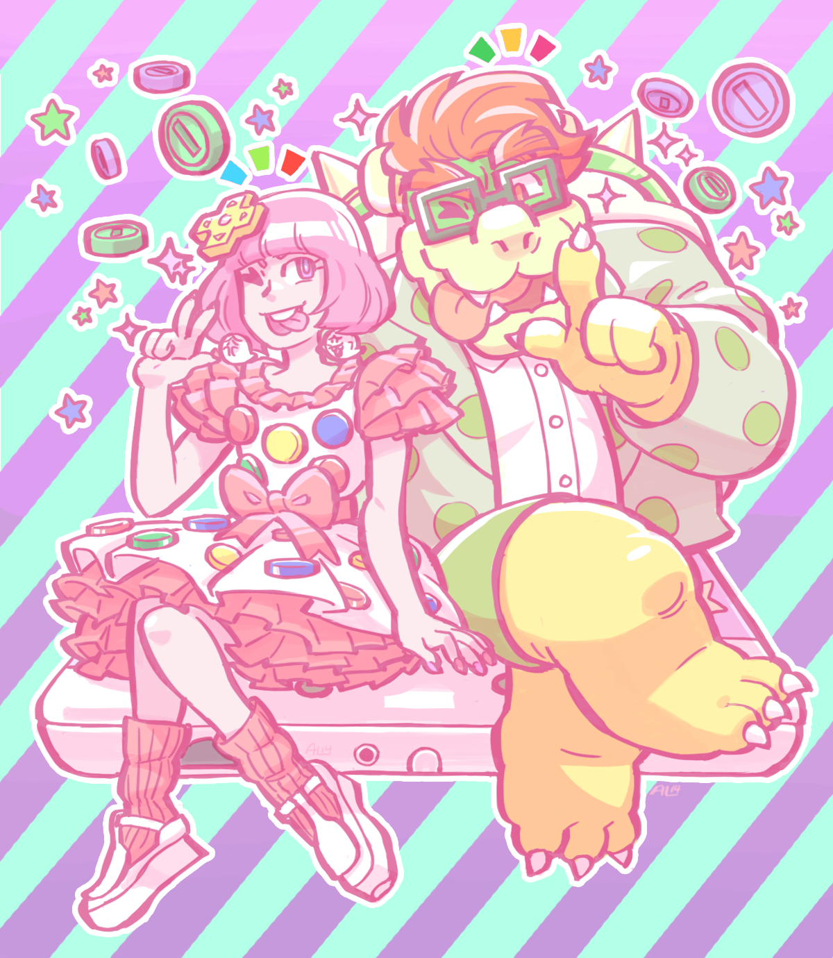 tinycartridge:  It’s never going to get old ⊟ These have to be future DLC outfits