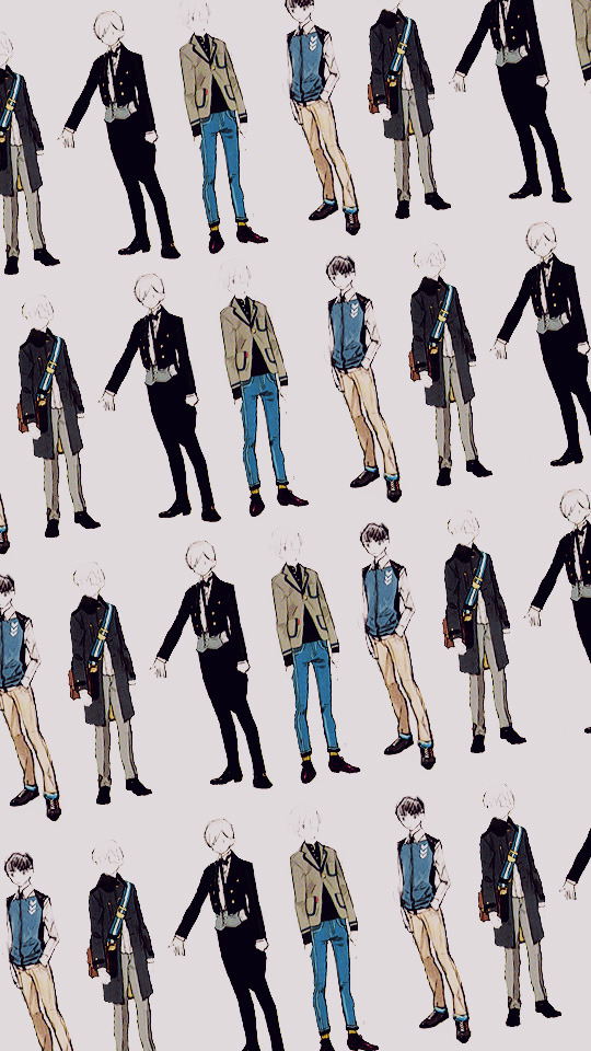 Phone wallpapers→  Theme 01: Touken* tried and tested on an IPhone 6, but should