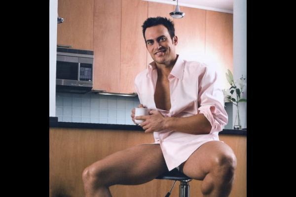 famousmaleexposed:    Cheyenne Jackson     Jerk His Cock!Follow me for more Naked