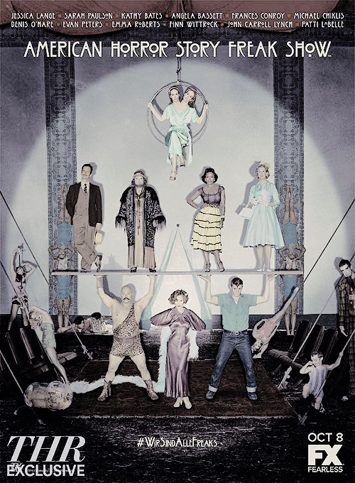 cotilardmarion:
“ FIRST POSTER for American Horror Story Freak Show by The Hollywood Reporter Exclusive
”
FREAK SHOW!!!