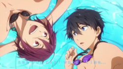 matsuoka-lin:   Haruka reaching out for Rin.