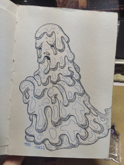 A goopy ghost. A goopst. Way too fun to draw.