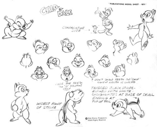 A few more in the 1971 Disney Publications series: model sheets for Uncle Scrooge, Three Little Pigs