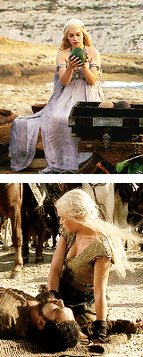 rubyredwisp:  Daenerys Targaryen’s outfits (in order of appearance) 