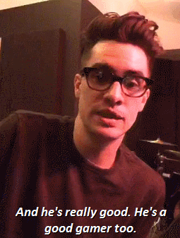 markipliergamegifs:  Throwback to that time Brednon Urie said he likes/watches Mark~