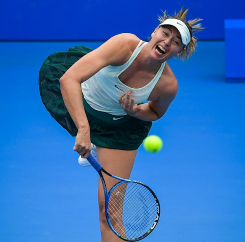 alwayswithsharapova:Maria Sharapova defeated 6-3 6-3 Zarina Diyas and is in the Shenzen Open Semifin