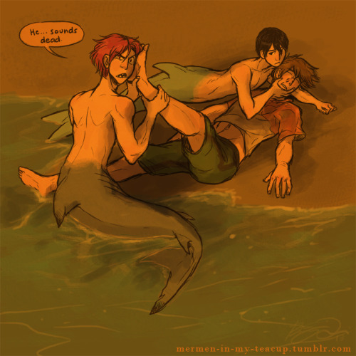 mermen-in-my-teacup:  I think Rin would be the one who cares the most. It’s always the angsty ones.  