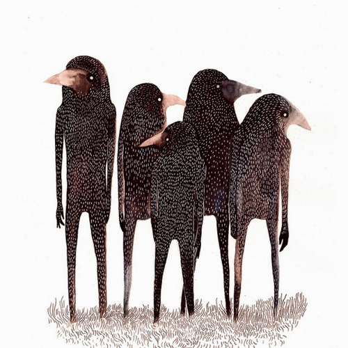 Léa Woodpeckeraka Léa Le Pivert (French) - Birds, 2011  Mixed Media