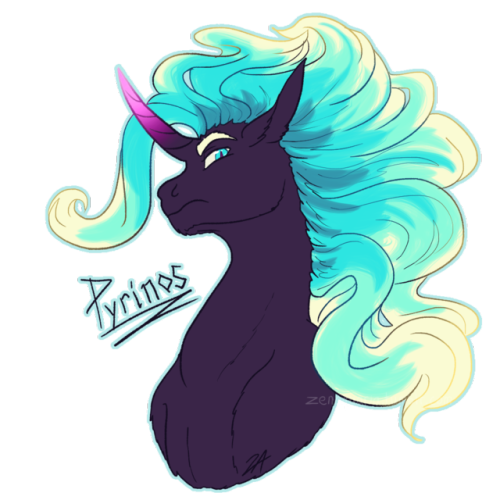 zenaquaria: Decided to finally draw a horse I’d been lowkey eyeing for an eventual fanart, @seabreez