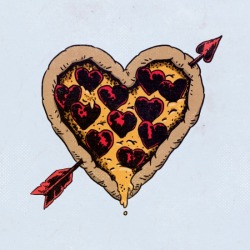 artagainstsociety:    Pizza Love by Iheartjlp.com