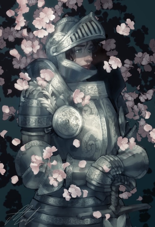 the-page-of-swords: Knight in Spring (Mirjam Löfgren )