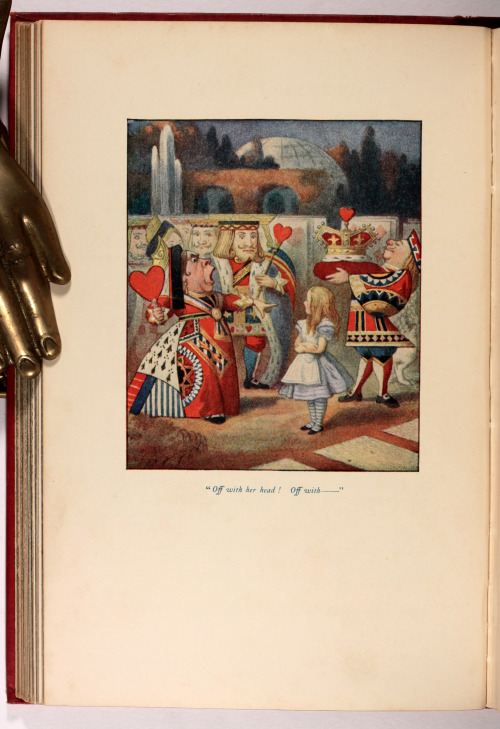 michaelmoonsbookshop:  Superb Illustrated Edition of Alice’s Adventures in Wonderland and Through the looking glass and what Alice found there This edition published in 1911 is the first time John Tenniel’s legendary illustrations were printed in