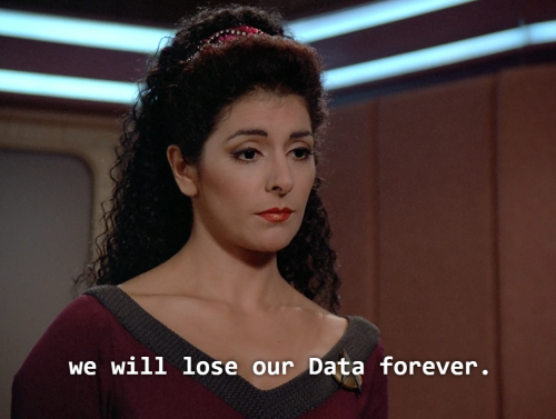 back that shit up on the cloud, troi.