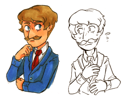 concept art Henry looks SO CUTE and concept art Randall looks SO BAD and I love them so much actuall