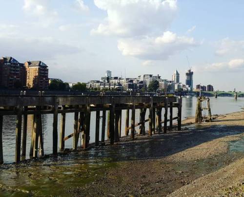 Low tide #thames #london #river #pier #battersea #thamespath #lowtide