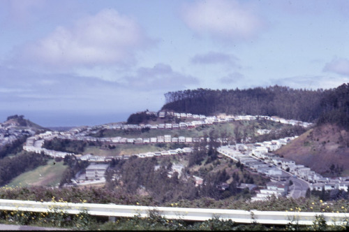 “Little Houses Made of Ticky Tacky,” Daly City, California, 1969.That Malvina Reynolds song (disclos