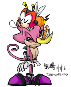 torpedoesarts:  Doodling my favs to try and get back in the drawing groove again. Is hard to be edgy + srs when u have a bee on ur head.  [more sth | espio only.] 