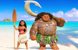 mickeyandcompany:  First official look at Moana and Maui released; Moana to be voiced by fourteen-year-old Auli’i Cravalho (x) 